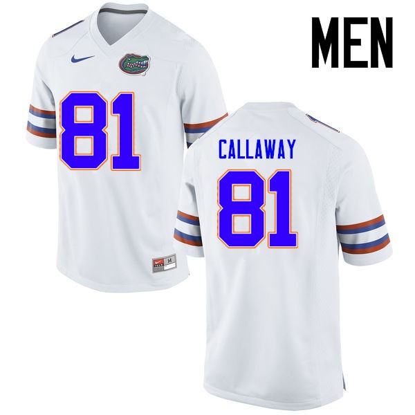 Florida Gators Men #81 Antonio Callaway College Football Jerseys White